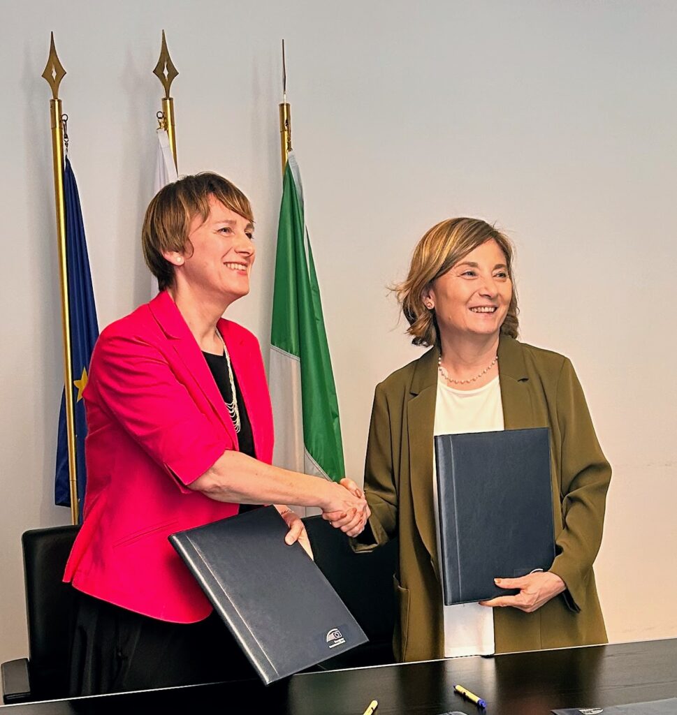 Gelsomina Vigliotti, vicepresidente della BEI e Anna Fasano, presidente di Banca Etica - Roma, 28-6-2024