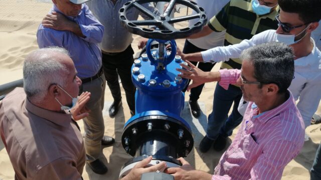 Overseas e la cooperazione internazionale, Striscia di Gaza progetto di fitodepurazione delle acque reflue per l'agricoltura - 5 installazione impianto di depurazione