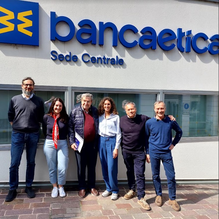 Bepi Tonello, presidente del Banco Codesarrollo, con Cresud e l'ufficio Sviluppo internazionale di Banca Etica a Padova