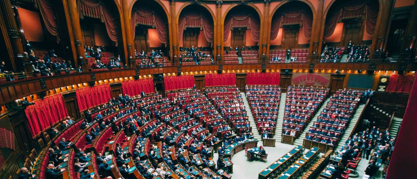 Interno di Palazzo Montecitorio camera dei deputati