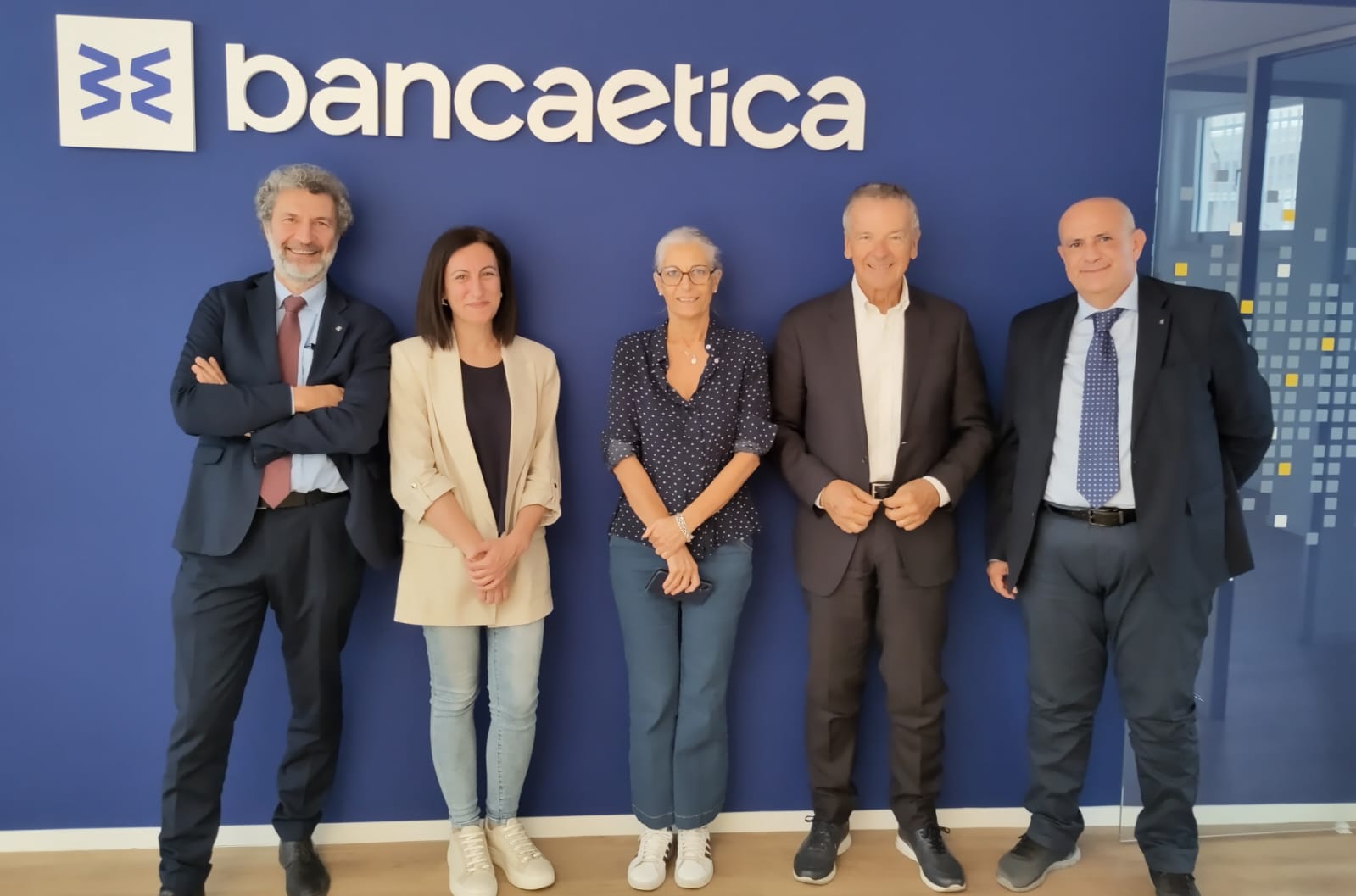 presidente Aldo Soldi e dg Nazzareno Gabrielli nella filiale di Reggio Calabria - ottobre 2025