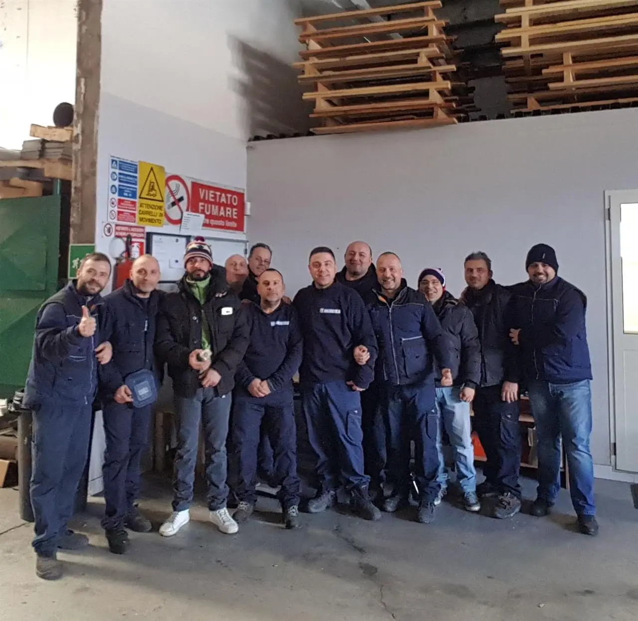 Il gruppo di dipendenti di Screensud.