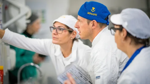 Persone in una cucina professionale
