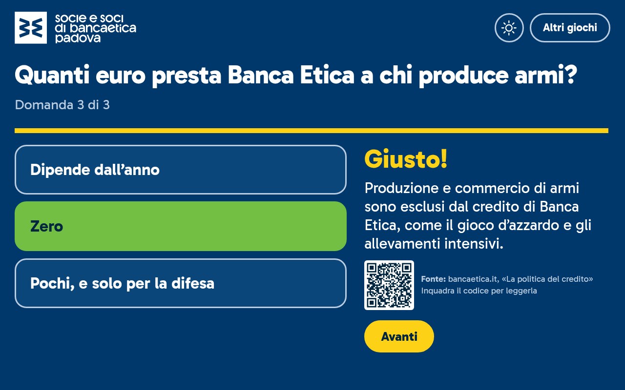 Il quiz lampo: la risposta giusta, la spiegazione e il QR alla fonte